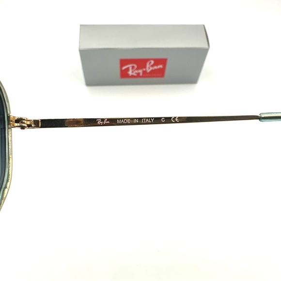 Ray-Ban Marshal II Aviator Sunglasses RB3648 Arista w/ Gradient Blue Lens 52mm - Picture 12 of 13